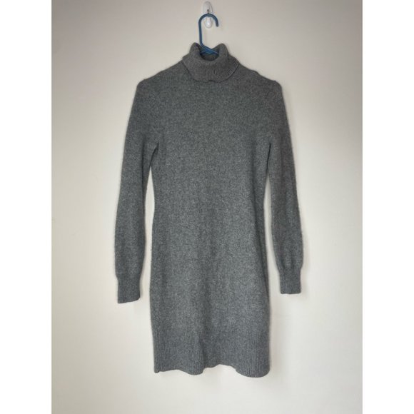 Michael Kors Grey Turtleneck Sweater Dress - Picture 1 of 6